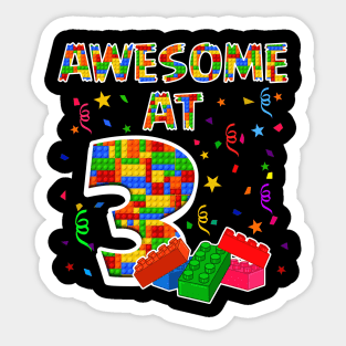 Birthday Gift For Kids 3 Years Old Building Blocks Sticker